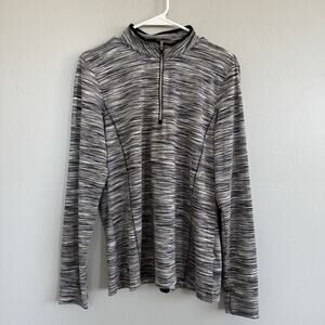 EP New York Longsleeve 1/4 Zip Pullover Golf Shirt Woman’s Size L Space Dye